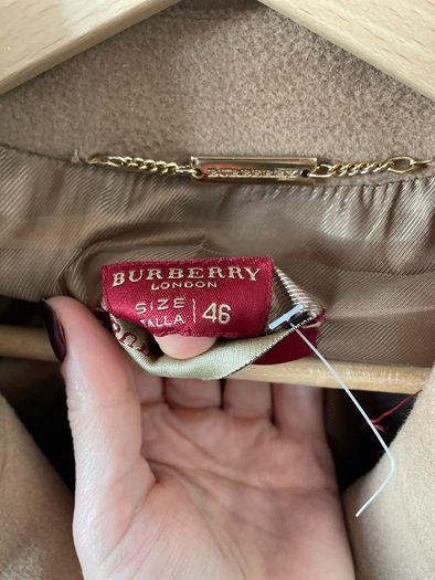 Burberry wool camel coat