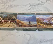Vintage New Zealand Pioneers Coasters Set - Jeanette Blackburn Art