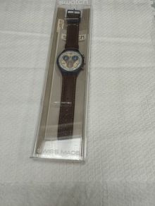 Swatch Vintage Watch SCN118 'Smokey' Brown leather strap.