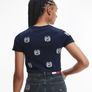 Ladies Tommy Hilfiger Cropped Cotton Tshirt Image 2