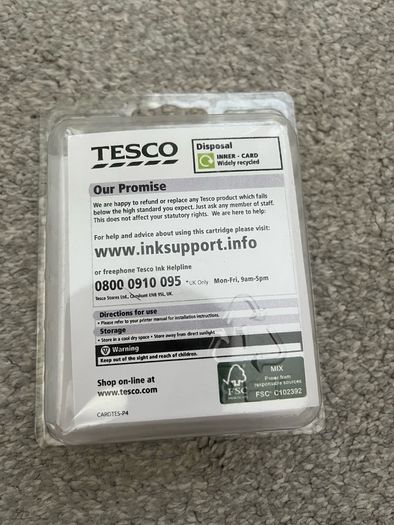 Sealed Tesco L11 Black Remanufactured Ink Cartridge for Lexmark 16