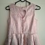 Girls pink rose gold dress Image 3