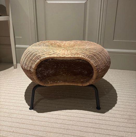 IKEA rattan footstool