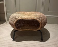 IKEA rattan footstool