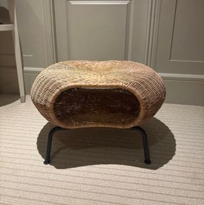 IKEA rattan footstool