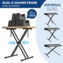 Keyboard Stand ELectric Piano Stand - Heavy Duty Double X Style with Locking Straps, Fits 54-88 Key Electric Pianos, DJ mixers, Turntables, Synths and Midi Keyboards. Load Capacity 100LB Image 3
