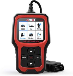 Ancel AD410 OBD2 Scanner OBD Car Van Dash Code Scanner Reset Reader Automotive Scanner Multi Languages Lifetime Free Update Professional ODB2 OBD 2 Warning