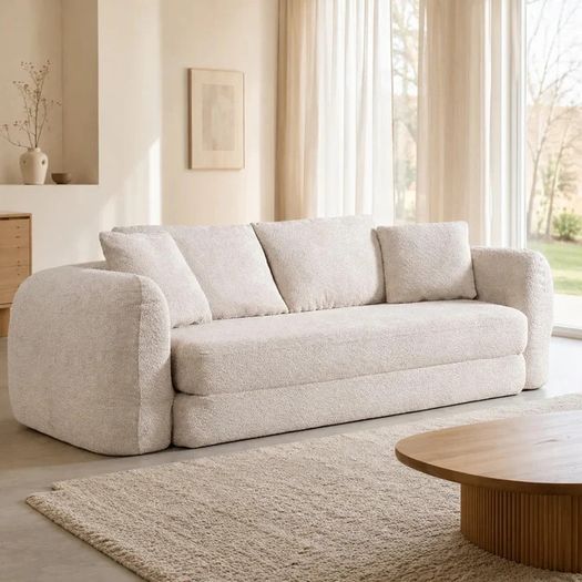 Softy compressed Pull Out Sofa Bed - Beige