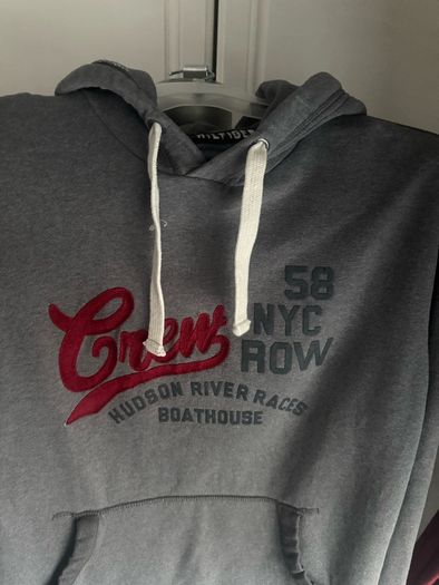 Tommy Hilfiger grey Hudson River high quality men's hoodie size XL Postage included