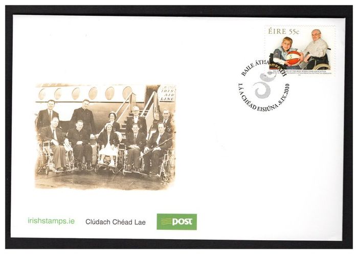 2010 Ireland 50th Anniversary of the Irish Wheelchair Association Commemorative Stamp First Day Cover