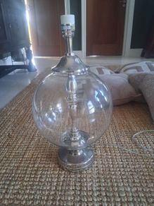 Glass lamp base
