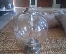 Glass lamp base
