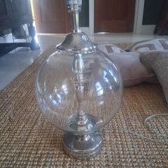 Glass lamp base