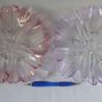 2 Mikasa Art Glass Tulip Pattern Plates Image 2