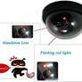 Dummy Camera, Home Security Fake Camera Imitation Dummy Security Camera Dome With Flashing LED Light Image 5