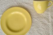Carrigaline Yellow Pottery Cup and Side Plate