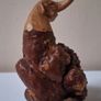 SALE!  Hand Carved Wooden Elephant Image 3