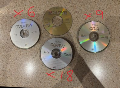 Cd-r Cd-rw Dvd+rw