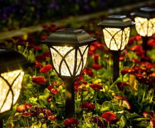 Solar Garden Lights 6 Pack - Waterproof Pathway Lights - Brand New