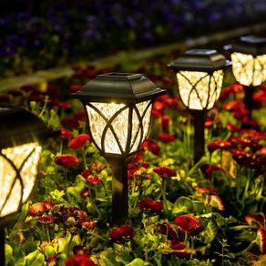Solar Garden Lights 6 Pack - Waterproof Pathway Lights - Brand New