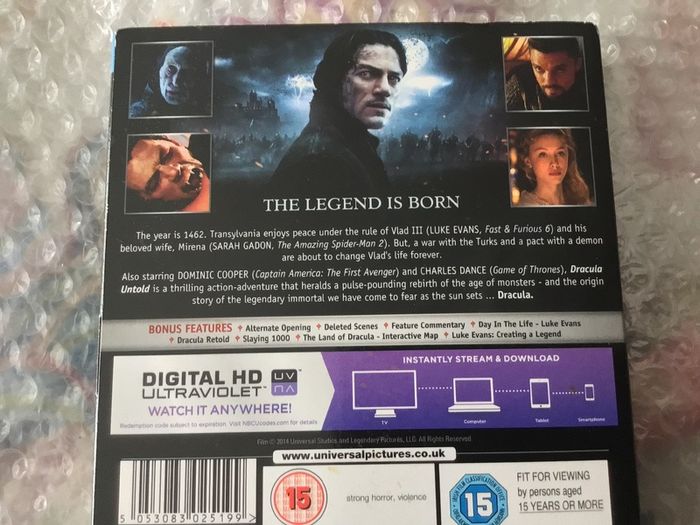 Dracula Untold Blu Ray Lenticular Slipcover