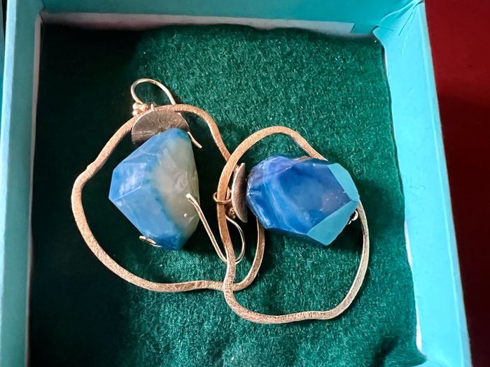 Fabulous Lapis Luzli Statement Earrings