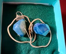 Fabulous Lapis Luzli Statement Earrings