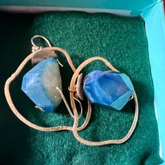 Fabulous Lapis Luzli Statement Earrings