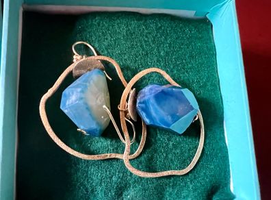 Fabulous Lapis Luzli Statement Earrings