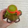 Teenage Mutant Ninja Turtles TMNT approx. 26 cm. Michelangelo Giant 2012 Viacom Playmates Battle Shell Used Please See Photos Image 10