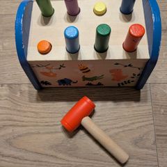 Playtime wooden hammer bench toy