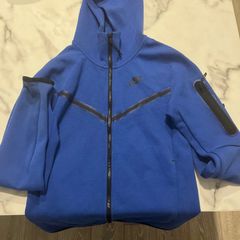 Nike Tech Fleece Tracksuit Blue hoodie Mens XS