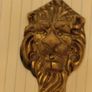 Lion Head Hooks Hangers Antique Brass Image 7
