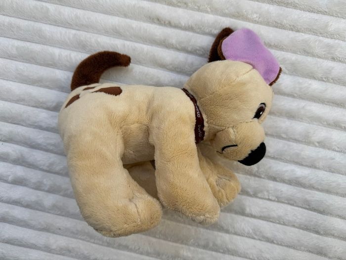 Lego Duplo Dog Plush 2009 Beige & Brown approx. 24 cm. Used Please see photos