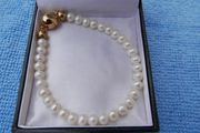 Vintage Real PEARL Bracelet clasp 925 Sterling Silver