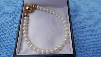 Vintage Real PEARL Bracelet clasp 925 Sterling Silver