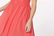 Plus size Coral dress