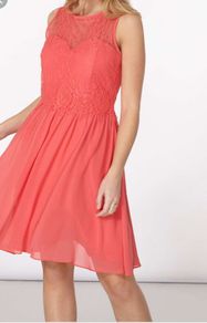 Plus size Coral dress