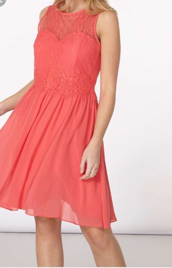 Plus size Coral dress