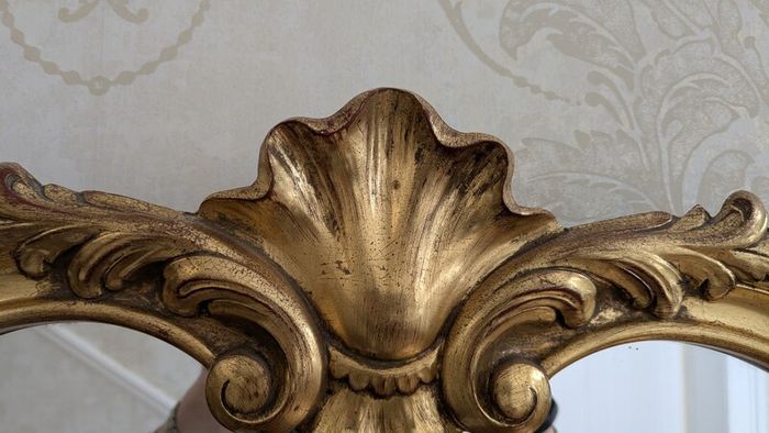 Ornate hall mirror
