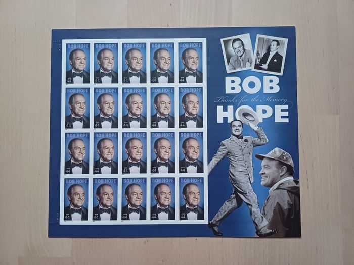 Bob Hope Stamps Sheet of 20 USPS United States Postal Service Issue 2009 NEW