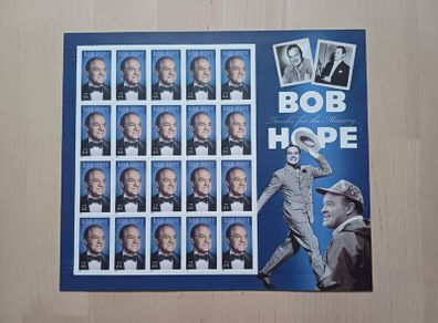 Bob Hope Stamps Sheet of 20 USPS United States Postal Service Issue 2009 NEW