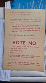 irish polictical leaflet