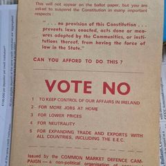 irish polictical leaflet