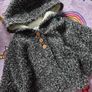 12m, With Tags Carter's fuzzy-lined hooded cape poncho for baby girls Image 2
