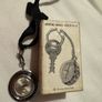 Watch Keychain Small Vintage Silver Quartz Gift Red Collectibles Switzerland Men Image 6