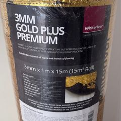 laminate underlay Whiteriver 3mm Gold plus premium