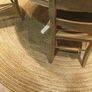FREE P&P Hand Braided Natural Jute Rug Handmade Round Area Rug for Home Decor (60 x 60 cm) Image 3