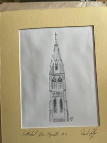 Cathedral Spire, Maynooth, Co. Kildare - Mounted art print