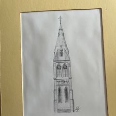 Cathedral Spire, Maynooth, Co. Kildare - Mounted art print
